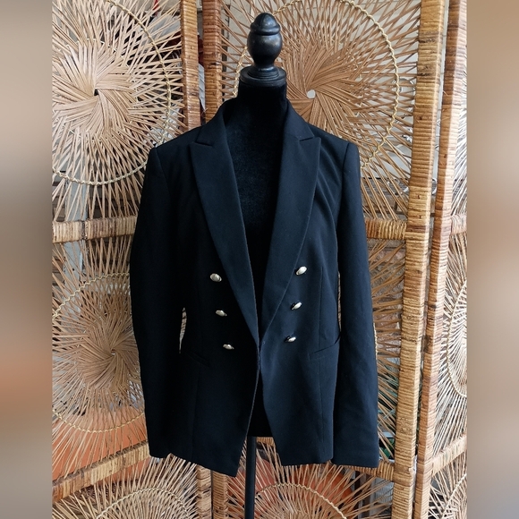 White House Black Market Jackets & Blazers - White House Black Market Black Double-Breasted Blazer_10